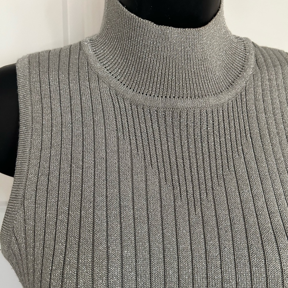 Silver mock neck !